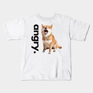 Angry Shiba Inu Light Kids T-Shirt